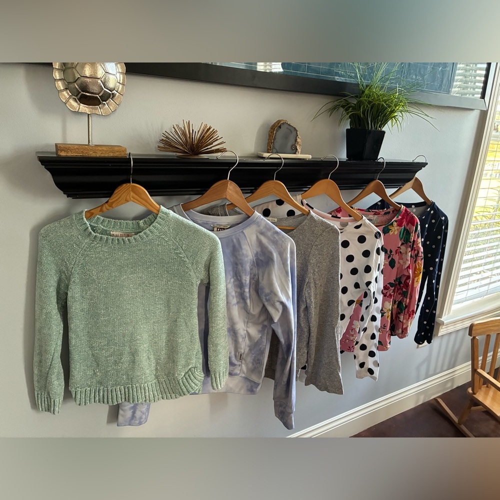 Lot of 6 girls long sleeve tops- Copper Key Old Navy & more